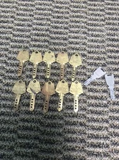 LOT OF 12 DIMPLE KEYS ,  10 SAME 2 SAME