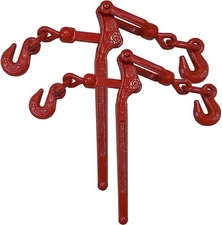 2 Pack Heavy Duty 3/8" - 1/2" Lever Load Chain Binder Flatbed Truck Trailer Farm