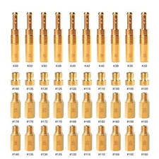 Carburetor Main Jet Slow Pilot Jet Kit for PWK Keihin CVK Carb Gold 40pcs