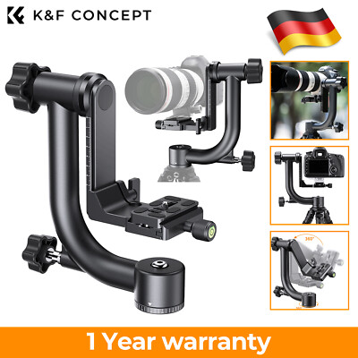 K&F Concept Professional 360° Panoramic Gimbal Stativkopf Heavy Duty Metall NEU