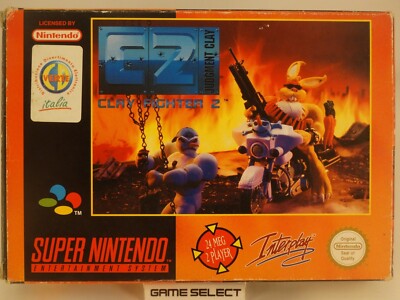 Clay Fighter 2 Judgment Clay super nintendo Snes Nes 16 Bit Pal Eu Eur Original