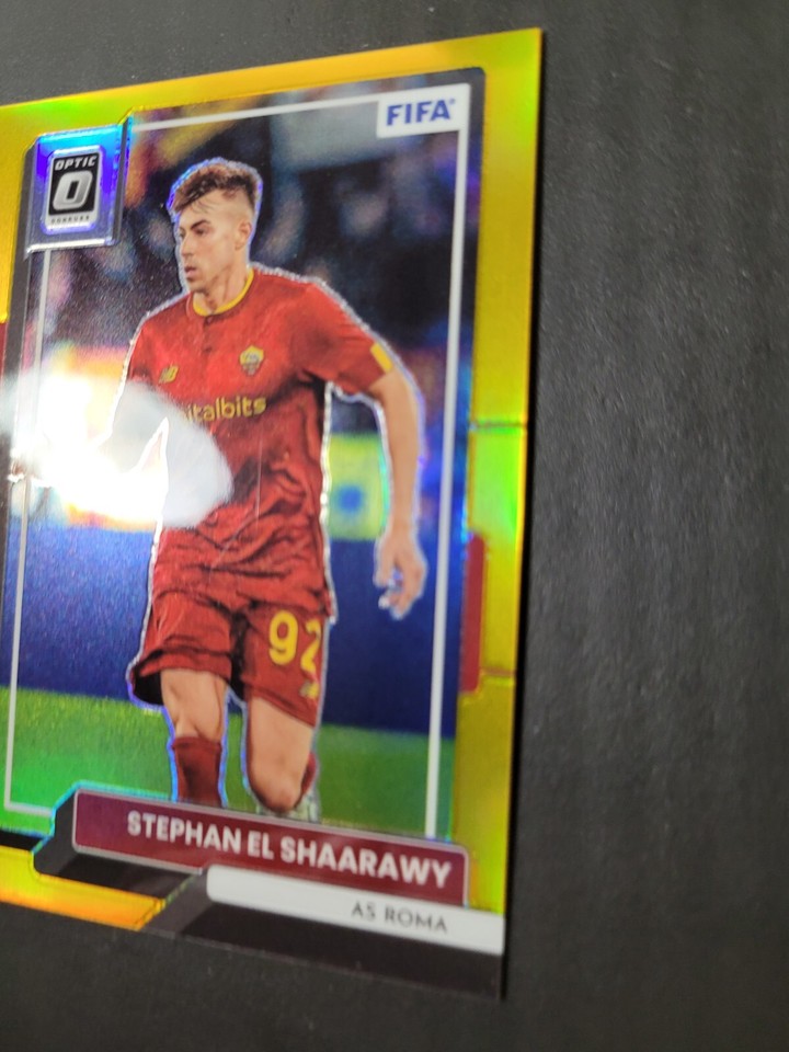 2022-23 Panini Obsidian AS Roma Paulo Dybala Red Flood Jersey Auto 1/1 PSA 7