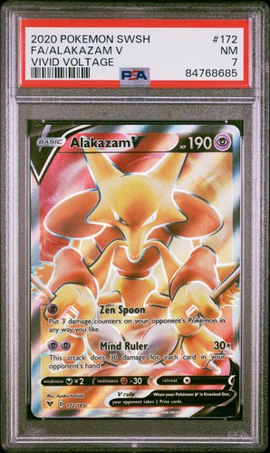 Alakazam V graded PSA 7 for sale on eBay