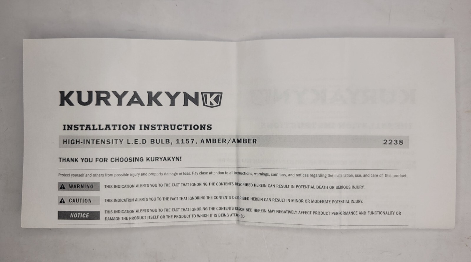 Kuryakyn 2238 HighIntensity LED Bulb, Style 1157 Amber/Amber for