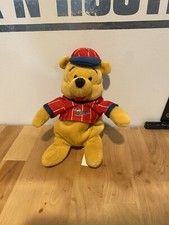 Walt Disney Winnie The Pooh Bean Bag Plush Beanie Club Disney Baseball 8"