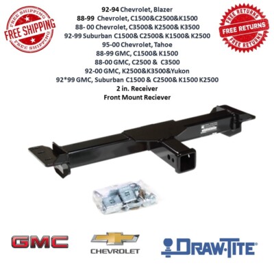 Draw-Tite 65005 Front Mount Receiver, 2 in. Receiver Fits Chevrolet & GMC Models