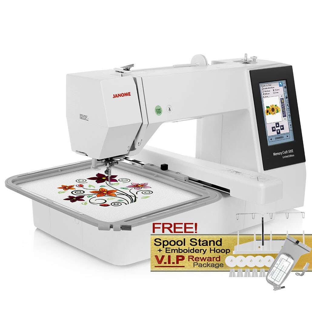 Machine W/ Free Spool Stand + Hoop Bundle