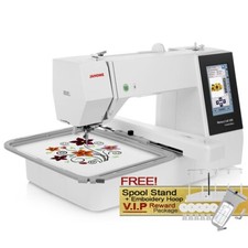 Janome Memory Craft 500e LE Embroidery Machine w/ FREE Spool Stand  Hoop Bundle