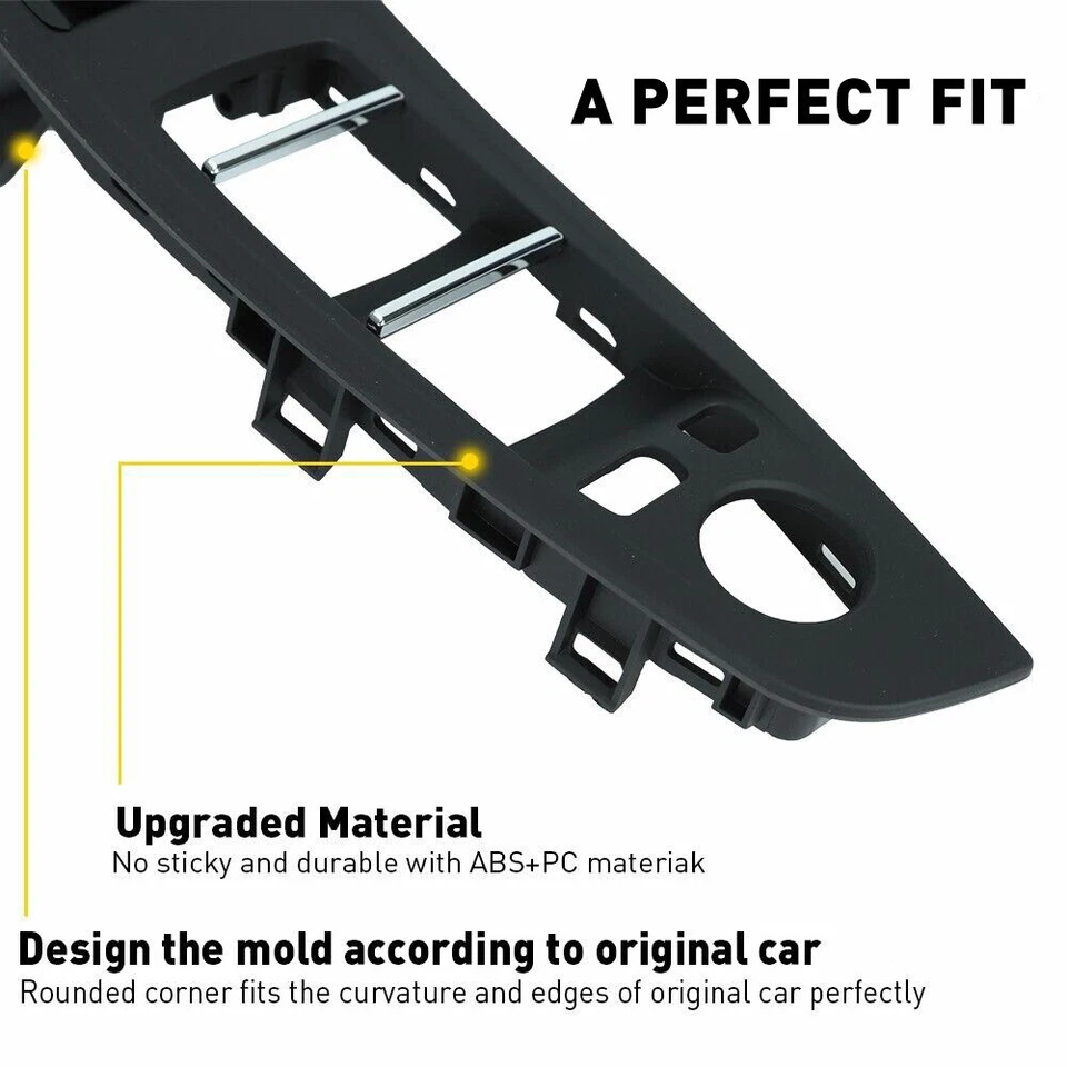 Door Switch Panel Handle Pull Inner Trim For 2010-2016 BMW 520i 523i 528i 535i - Image 4 of 4