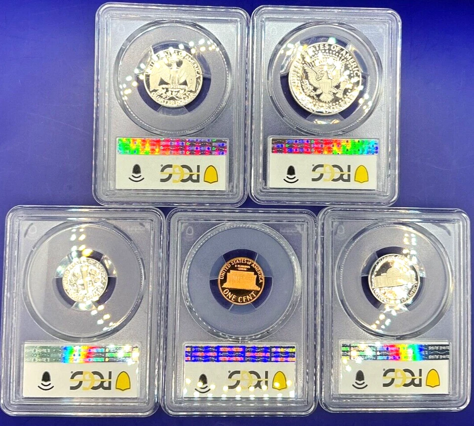 1980-S 5 Coin Proof Date Set PCGS PR69 DCAM Newly Graded Coins - Image 2 of 2