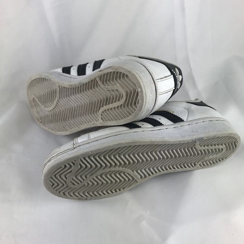 Adidas Kids Superstar Sneakers White Black C77154 Low Top Lace Up Youth 4.5 - Picture 9 of 9