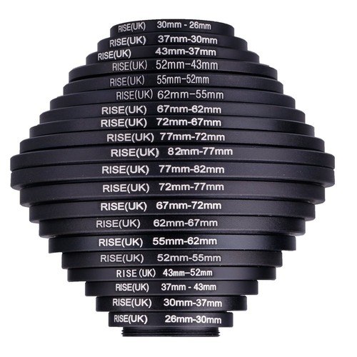 20pcs Lens Filter Step up + Step down Rings set 26mm-82mm + 82mm-26mm as Hood ne - Picture 2 of 7