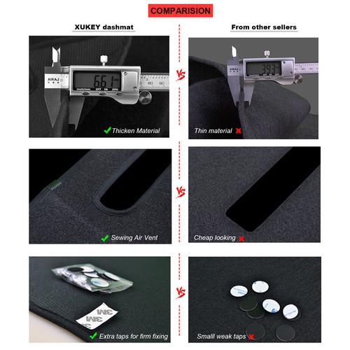 Dash Mat Dashboard Protect Cover Anti-Sun Dashmat For 2004-2008 Acura TL UA6 UA7 - Picture 7 of 9