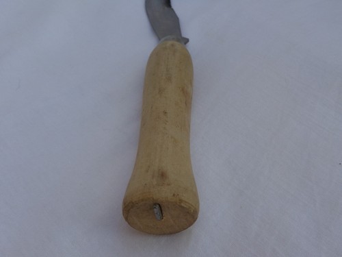 Vtg Soviet Sickle Scythe CCCP Iron Blade Reaper Hook Antique Primitive Hand Tool - Picture 9 of 13