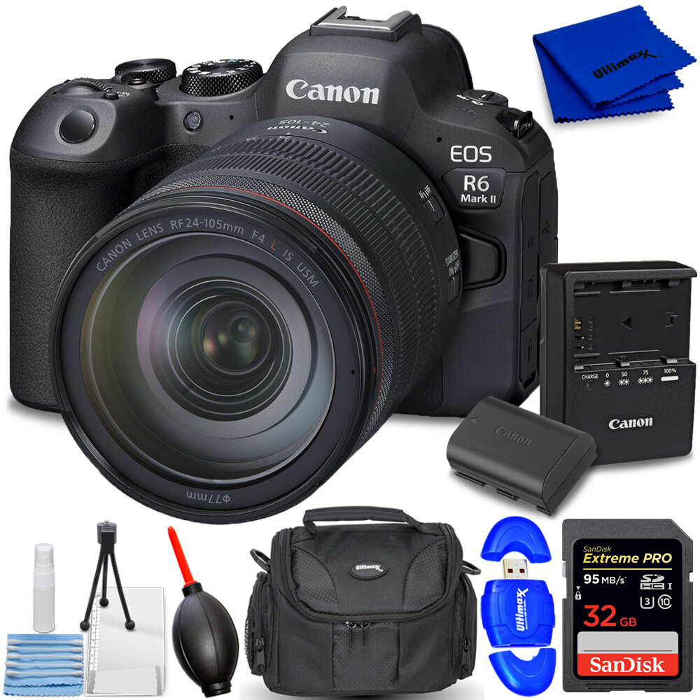Canon EOS R6 Mark II Mirrorless Camera with 24-105mm f/4 Lens