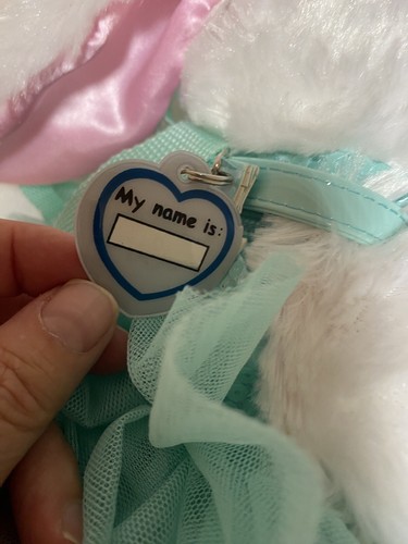 POOCHIE & CO Girls White Poodle Purse Plush Puppy Dog Turquoise Sequin Skirt - Picture 10 of 11