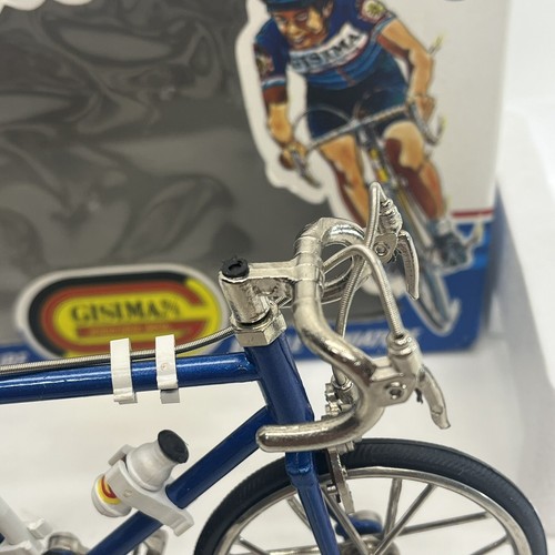 Ultra rare metal miniature Blue Mt Bike w/box and stand made in SPAIN - Picture 5 of 9