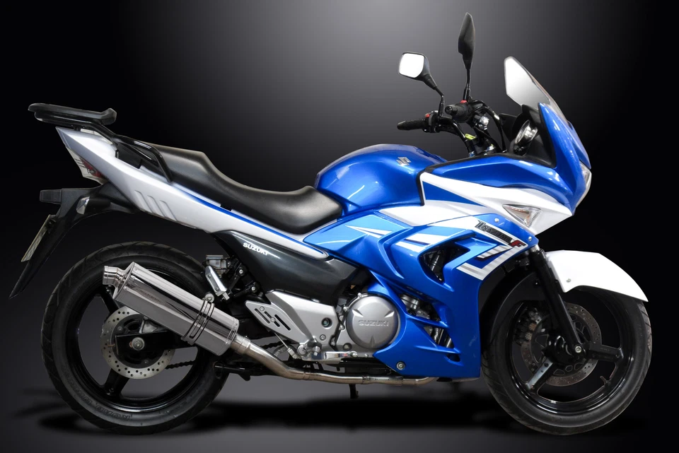 Silenciador escape completo 2-1 14" acero inoxidable ovalado Suzuki GW250 Inazuma 2013-2017 Foto 4 de 4