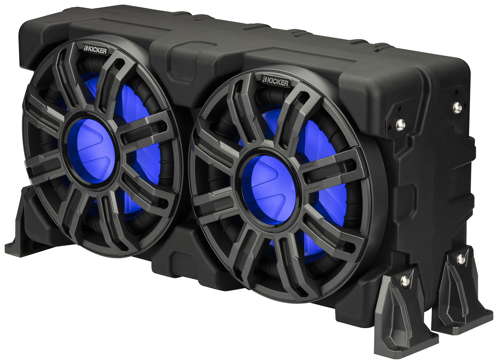 Морские лодочные сабвуферы KICKER 51MWLE104 Dual мощностью 10 по 400 Вт в корпусе Домашний динамик