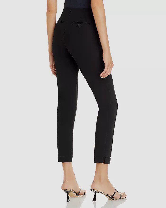 $296 ATM Women's Black High Waist Ponte Pants Size