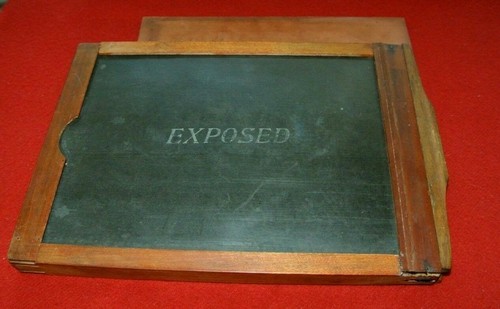 5x7 inch Dry Film Plate Holder Vintage Antique Wood Needs TLC - Picture 3 of 3