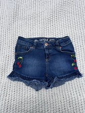 Cat  Jack Girls Cherry Jean Shorts Size M 7/8 