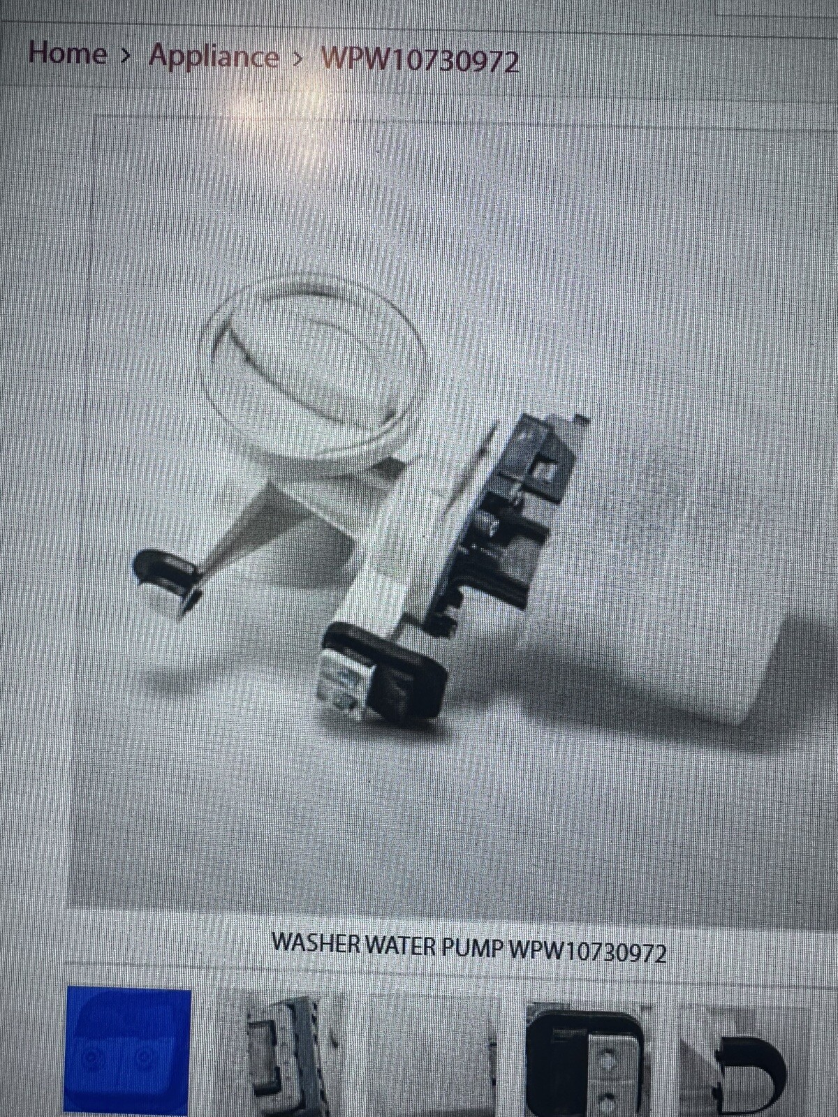 Whirlpool Kenmore Maytag Washer Drain Pump WPW10730972 W10130913 W10117829 OEM