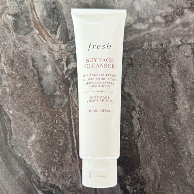 Fresh Soy Face Cleanser 5 FL Oz Gentle Makeup Remover and Cleanser PH Balanced