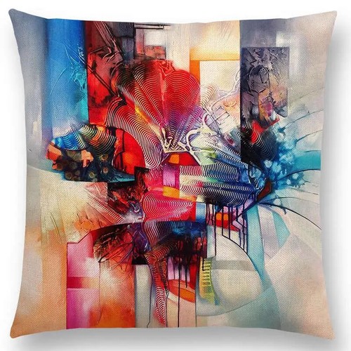 New Abstract Style Emotion Pattern Fantasy Seasons Cushion Cover Pillow Case - Picture 26 of 49