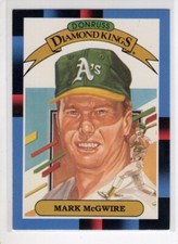1987 DONRUSS LEAF MARK MCGWIRE BASEBALL CARD #1 EX