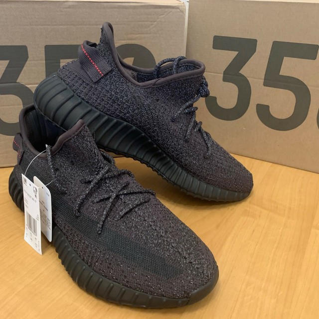yeezy black reflective for sale