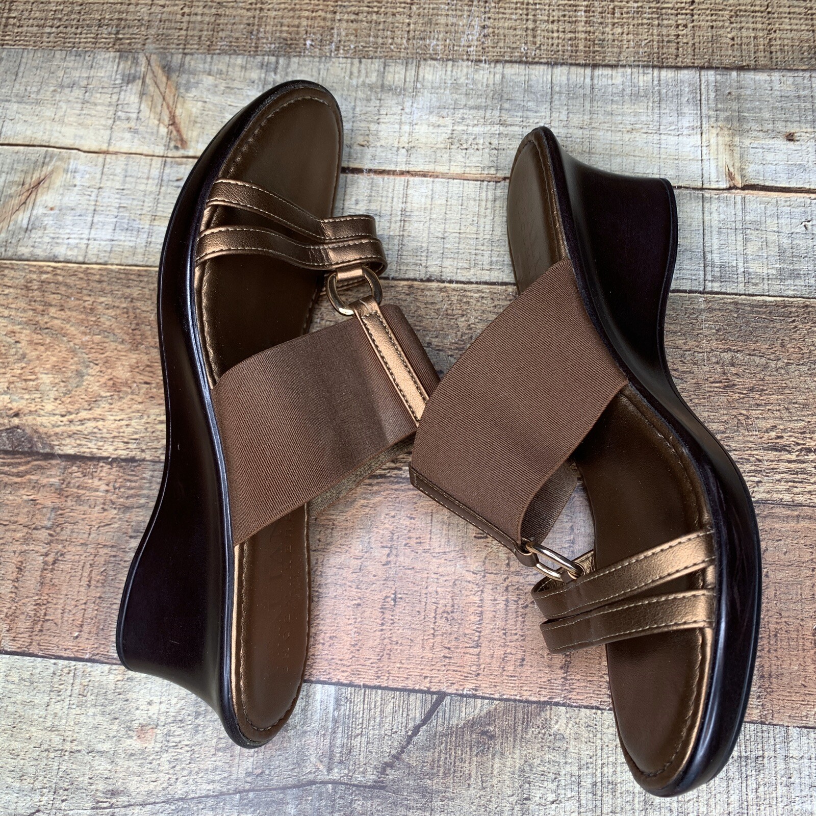ITALIAN Shoemakers Inessa Womens Platform Wedge Espedrille