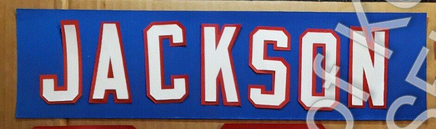 Buffalo Bills UNSEWN Nameplate Namebar for your NFL Jersey