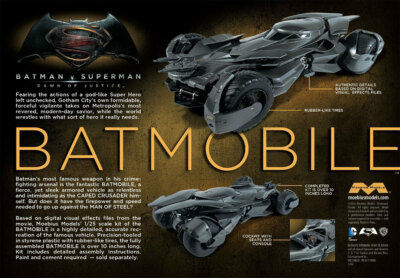 Batman Vs. Superman Dawn Of Justice Batmobile Model Kit SEALED