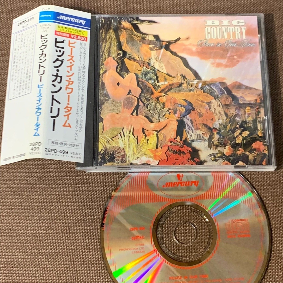 BIG COUNTRY Peace In Our Time JAPAN CD 28PD-499 w/ OBI +