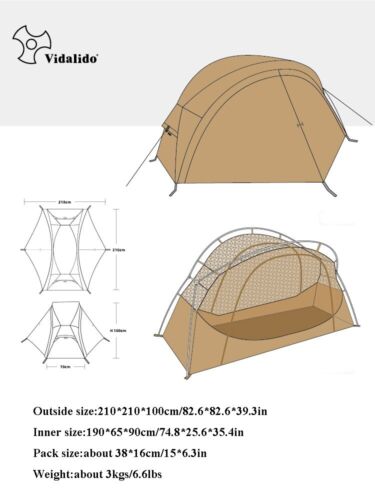 Outdoor Camping Bed Tent Lightweight Convenient Net Anti-mosquito Portable - Picture 13 of 14