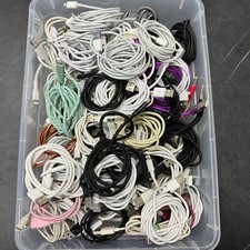 Lot of 20 USB Type-A - Lightning Cables   Random Lengths  Mixed Selection
