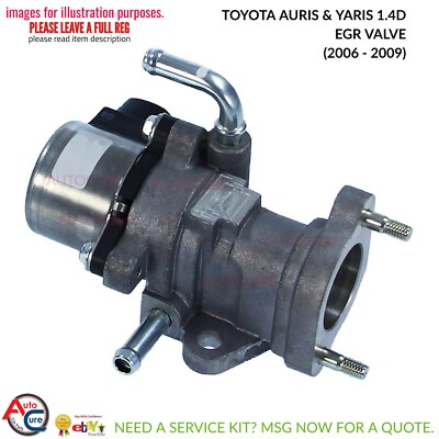 Vanne EGR Pour Toyota Runx, Corolla, Yaris/Vitz, Auris, Altis, Mini – Compatible 1.4 D-4D, Moteur 1ND-TV – Réf. 11717801376, 25620-33030
