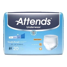 Attends Incontinence Disposable Underwear Super Plus Leakage Barriers Size Small