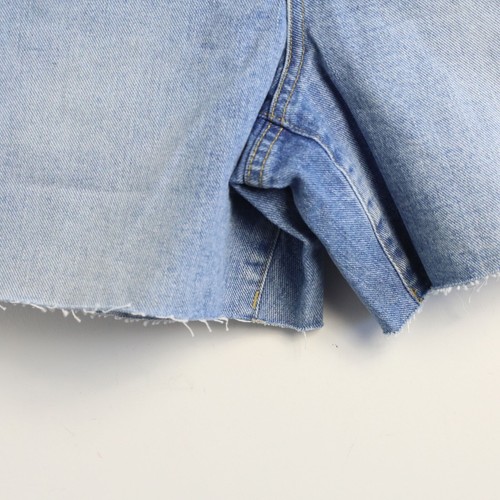 New BDG 90s Long Inseam Shorts Urban Outfitters high waist blue raw hem rip NWT - Picture 8 of 11