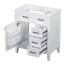 30" Bathroom Vanity without Sink Cabinet Base Only Bathroom Cabinet w Drawers