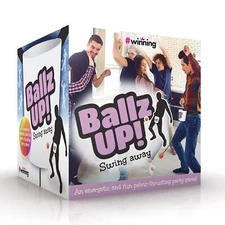 Winning Pelvic Thrusting Party Game with Nylon Strap and Foam Ball Fun Toy