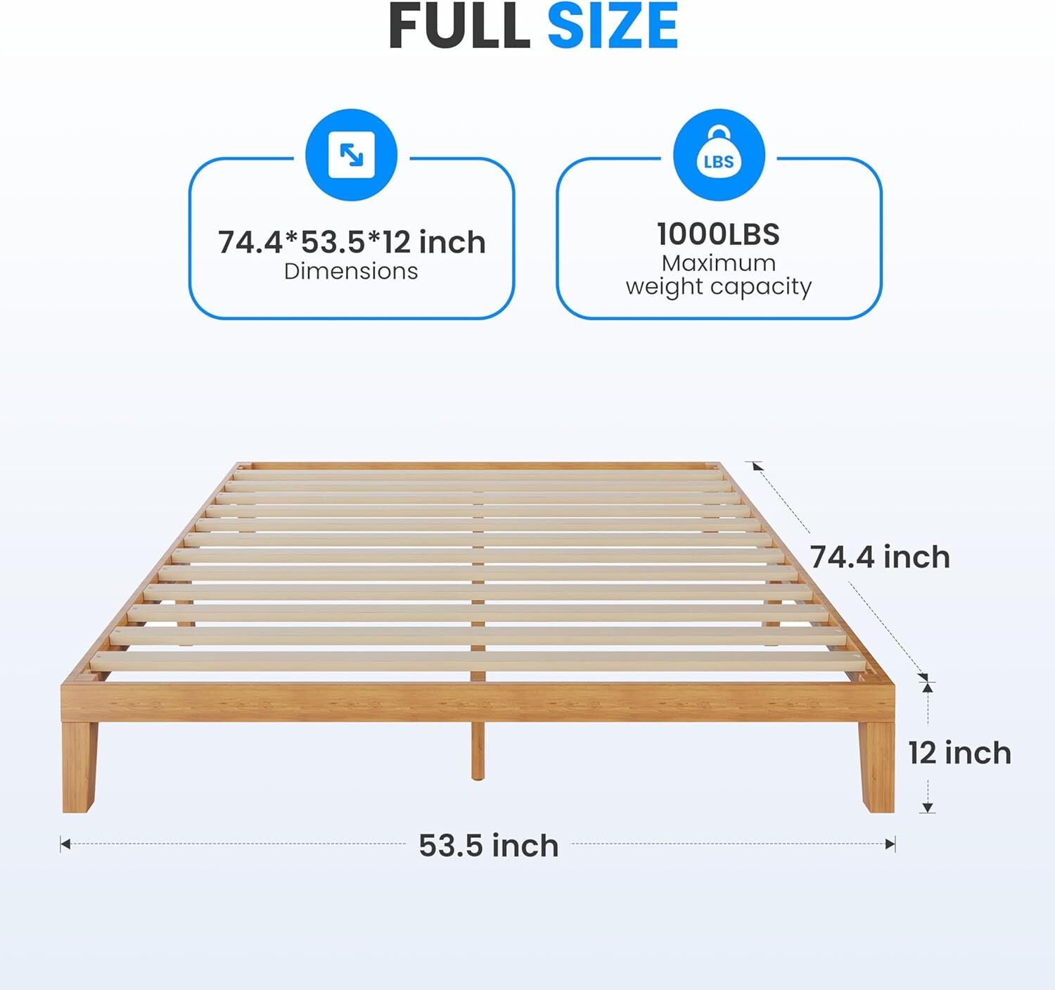Strong Wood Slat Support