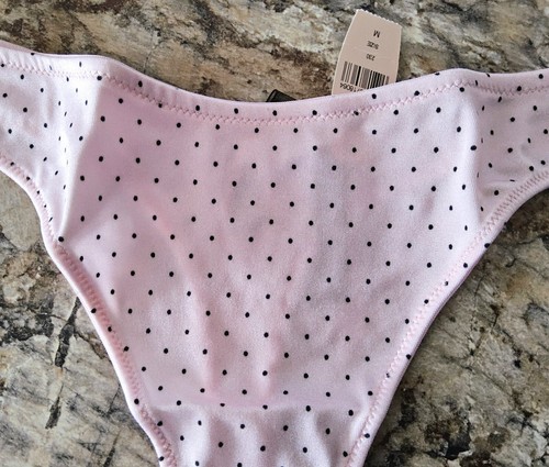 Victoria's Secret SEXY LITTLE THINGS Smooth Polka Dot Keyhole M Thong Panties - Picture 2 of 8