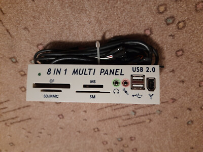 8 in 1 Multi Front Panel für Computer 5,25 Zoll unbenutzt