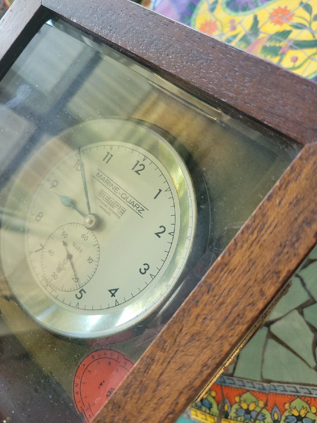 WEMPE Nautical Marine Quartz, Chronometer Wooden Box Clock, Germany eBay