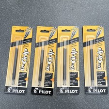 77227 Pilot Dr. Grip Retractable Pen Refill, Medium Pt, Black Ink, 4 Pack of 2