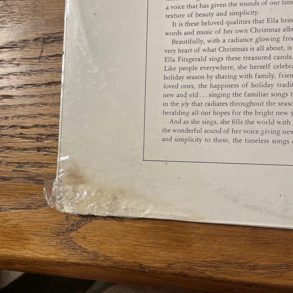 Ella Fitzgerald’s Christmas RARE SEALED LP Capitol Stereo Holiday 1st Press - Image 3 of 3