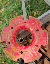 Farmall IH Tractor Front Wheel Weights Pair - 6788D Style Vintage Cast Iron
