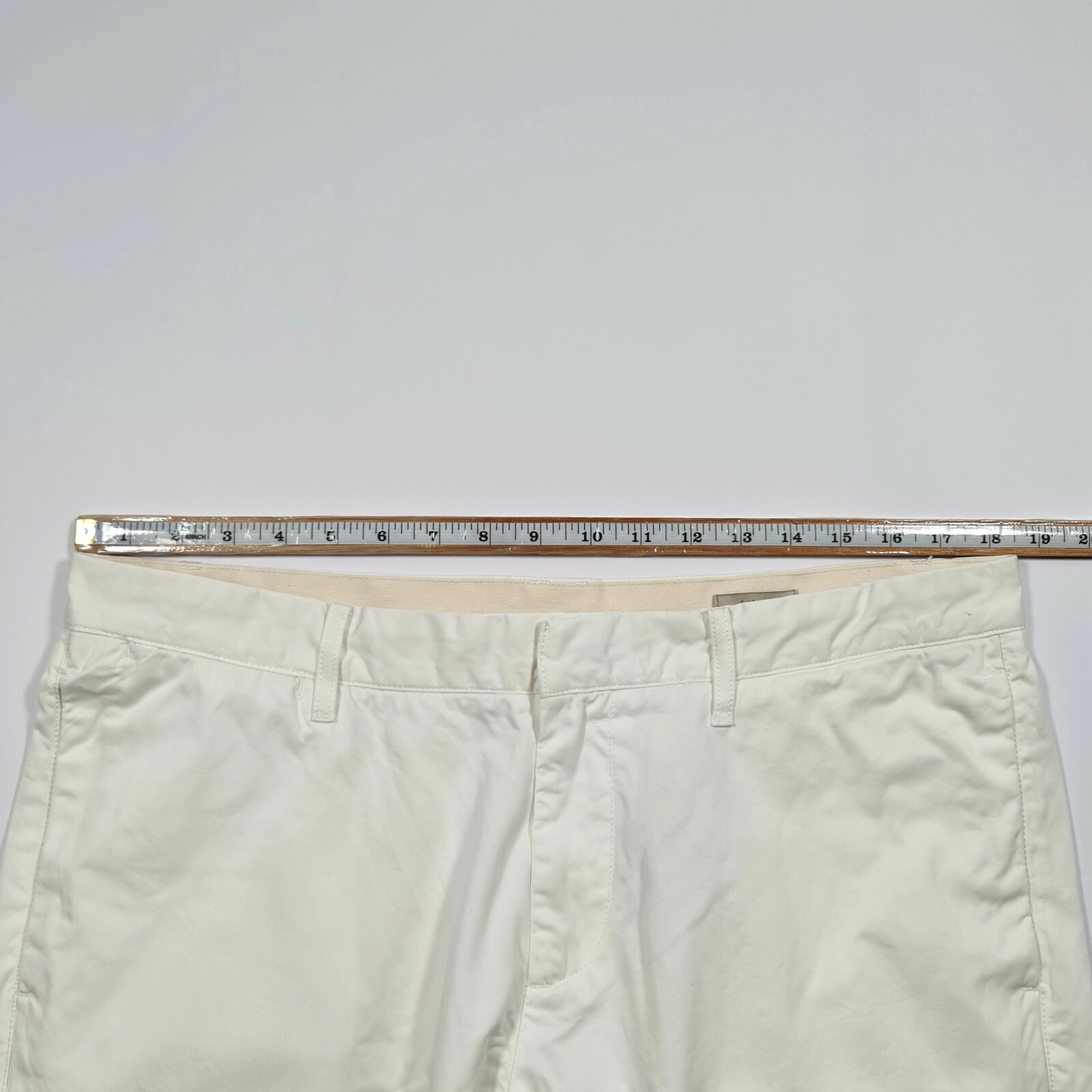 Peuterey Mens Honor Chino Trousers White W 36 L34 Cotton Slim Fit Pants image 6